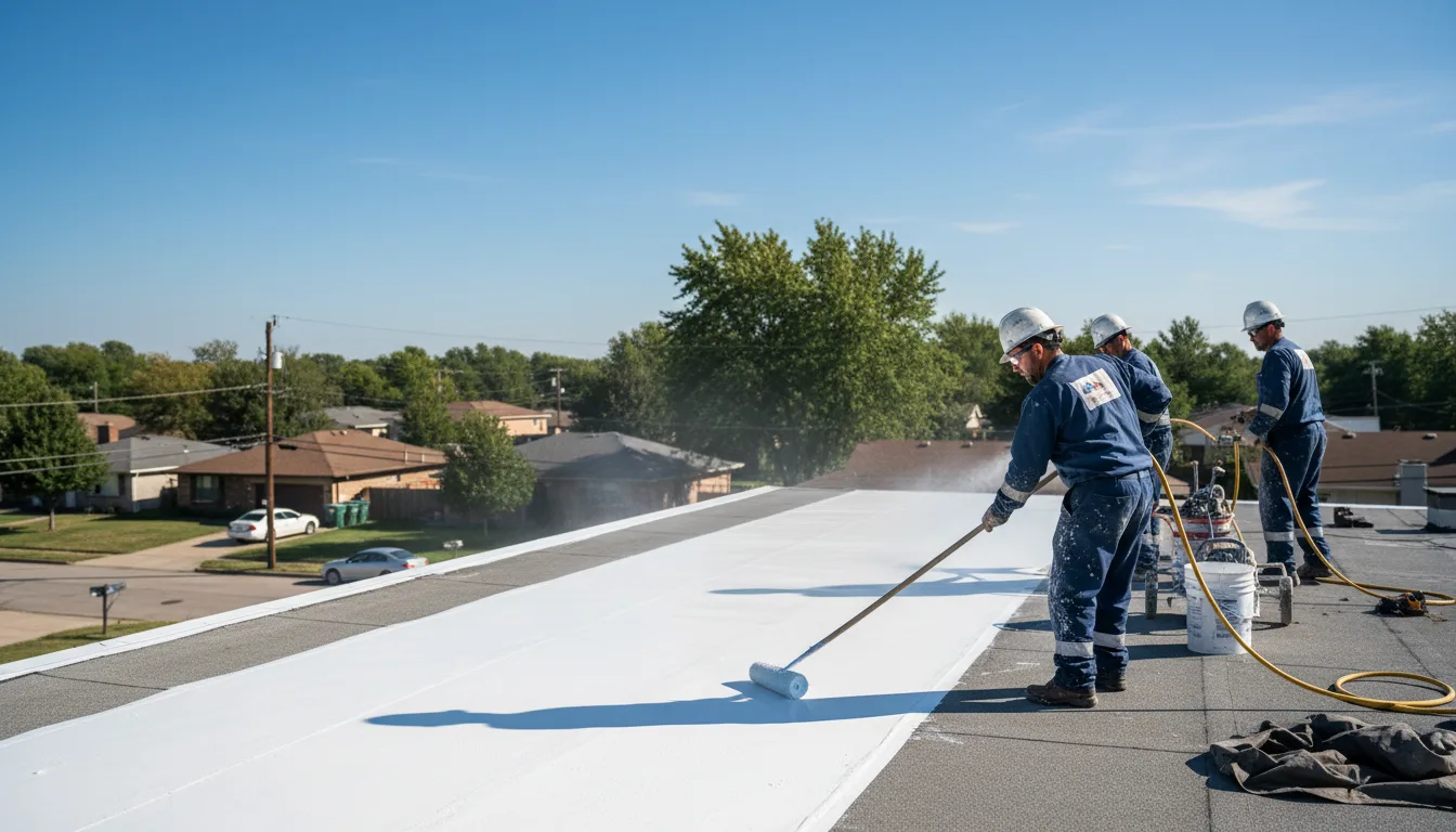 Commercial roof coating in Stewart, OH near me